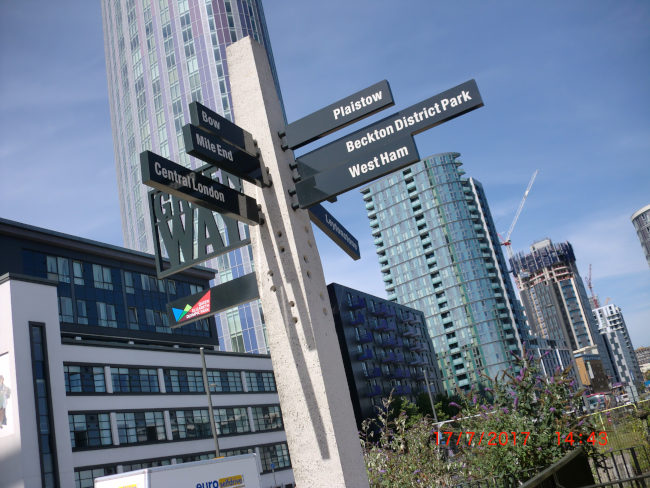 London Quietways sign active travel